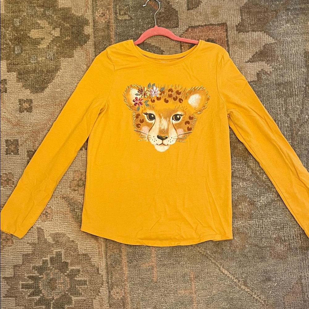 Jumping Beans Mustard Cheetah Long Sleeve Tee